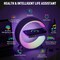 Night LED Table Lamp with Wireless Charger Bluetooth Speaker Alarm Clock and App controller